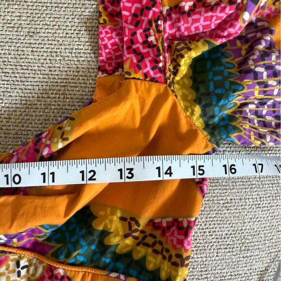 FARM RIO Beaded Macaws Cotton Midi Dress In Multi S NWOT - Picture 9 of 13